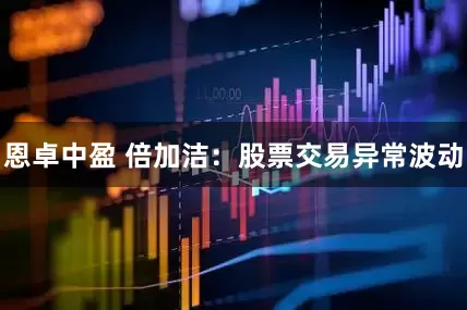恩卓中盈 倍加洁：股票交易异常波动
