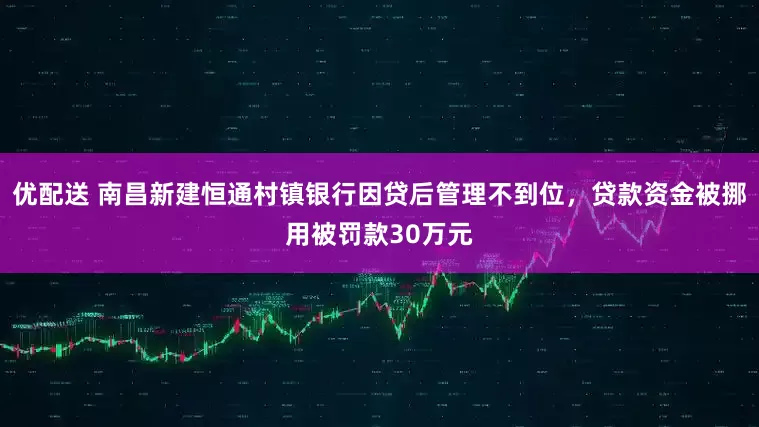 优配送 南昌新建恒通村镇银行因贷后管理不到位，贷款资金被挪用被罚款30万元