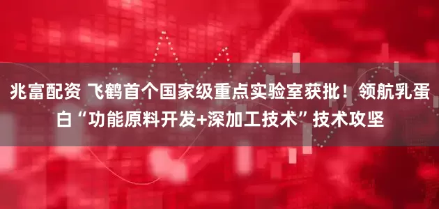 兆富配资 飞鹤首个国家级重点实验室获批！领航乳蛋白“功能原料开发+深加工技术”技术攻坚